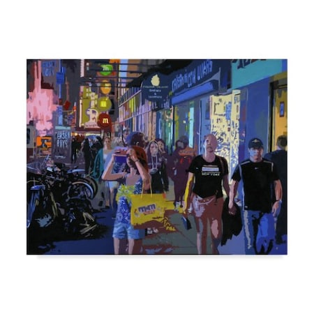 J Arthur 'Night Times' Canvas Art,24x32